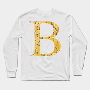 Beta Sorority Sunflower Sticker Long Sleeve T-Shirt